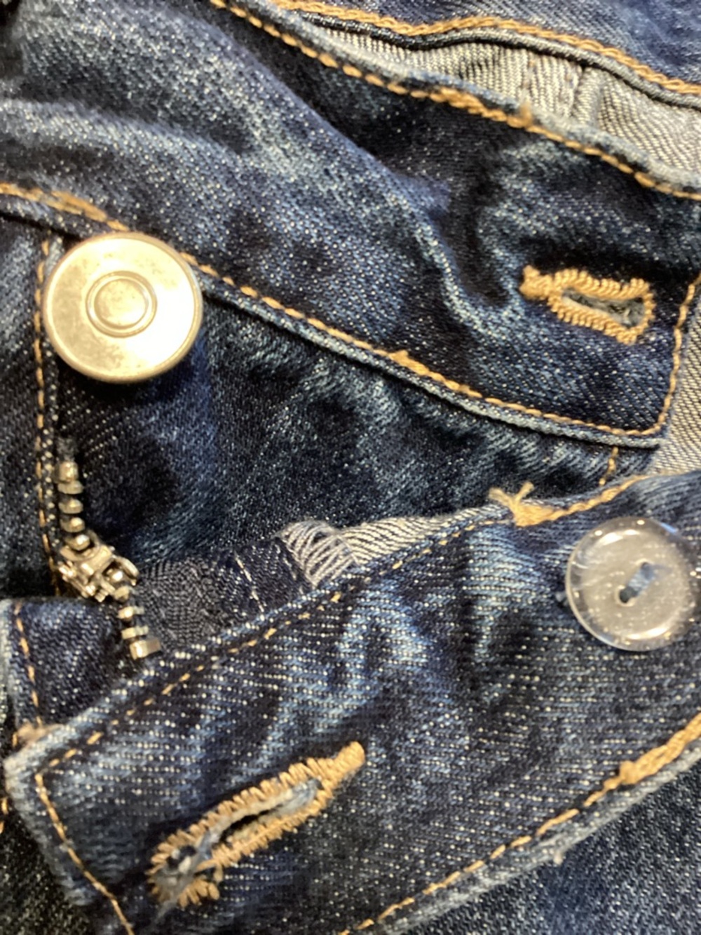 Zara HIGH-WAIST CROSSOVER WAIST WIDE LEG JEANS Size 8 - Picture 12 of 13